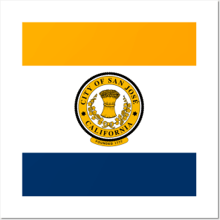 Flag of San Jose, California Posters and Art